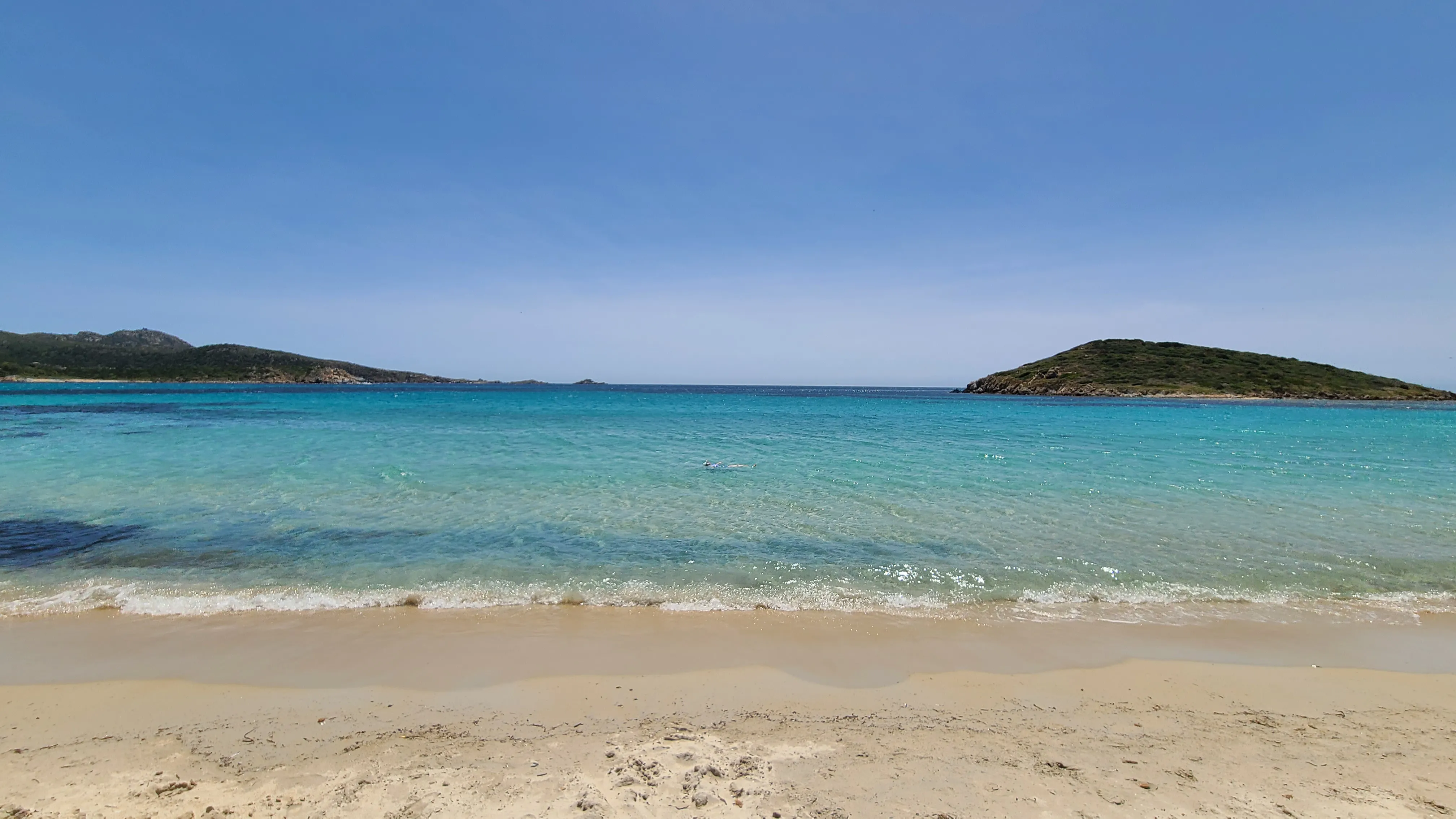 Am Strand von Tuerredda angekommen – Sardinien